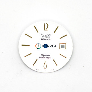 Циферблат для часов Poljot de Luxe белый CP-005